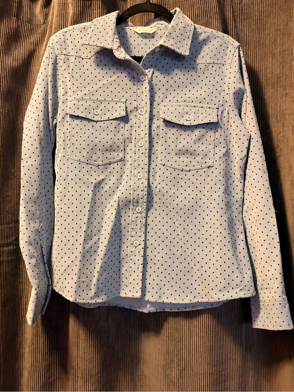 Vintage Weatherproof Polka Dot Button-Up Shirt Jacket Pant Set Medium